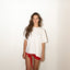 T-shirt andiamo al mare - bianco/nero