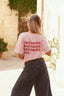 T-shirt Ciao amore - Rosa/Rosso